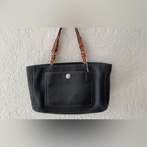 Coach leather tote